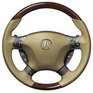 2007 Acura RL Wood-Grain Steering Wheel